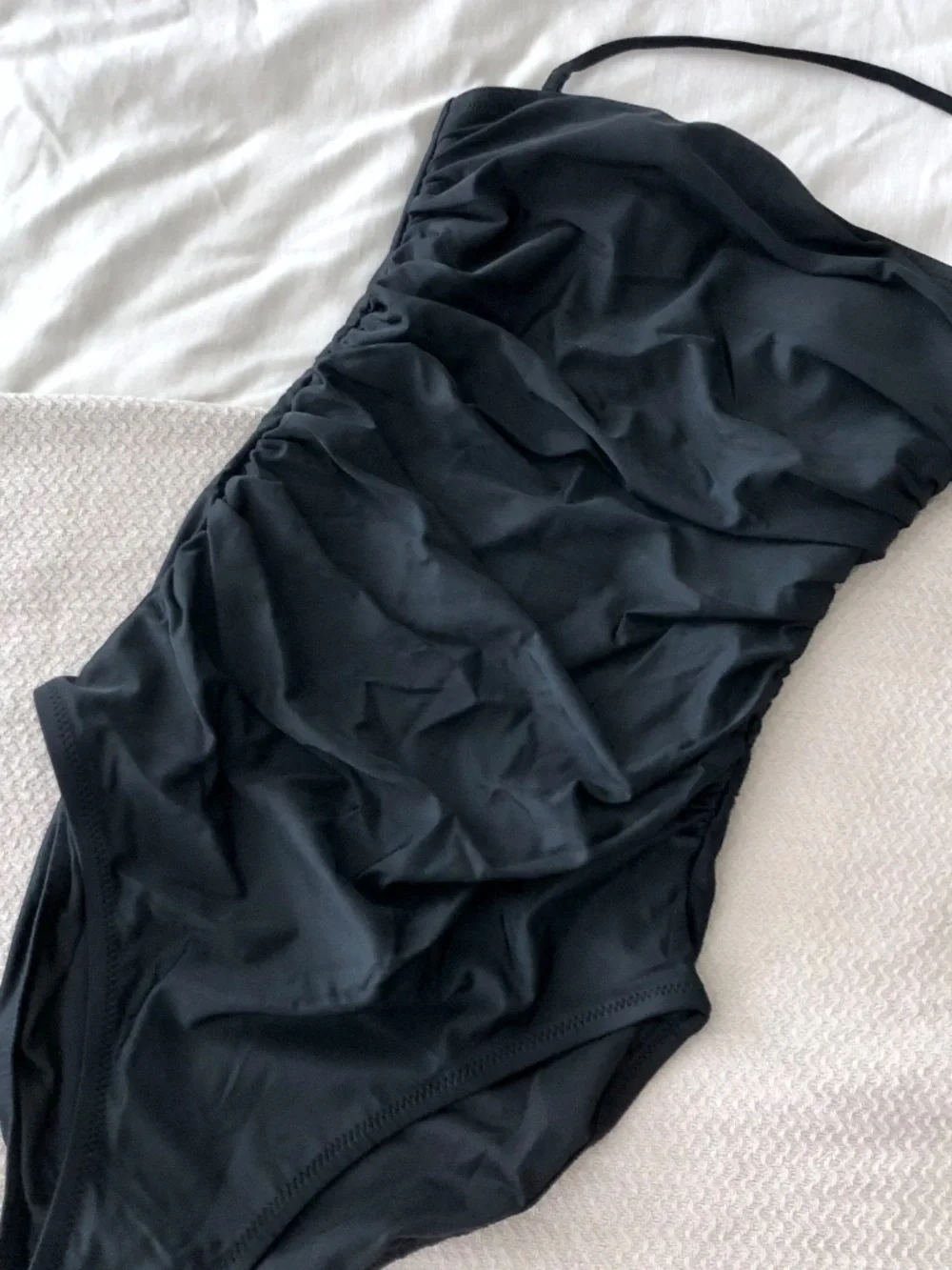 NWT J.Crew Long-torso Ruched Bandeau One-piece